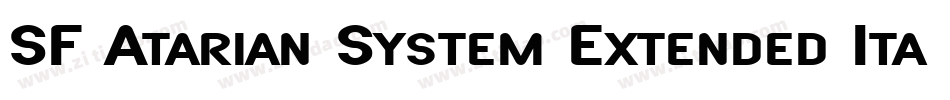 SF Atarian System Extended Italic字体转换